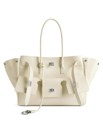 Balenciaga Bel Air Medium Carry All Bag Cream